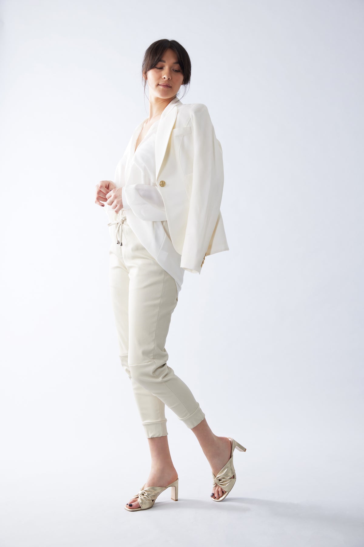 Valerie 75mm | Muted gold leather